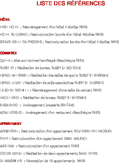 LISTE DES RFRENCES